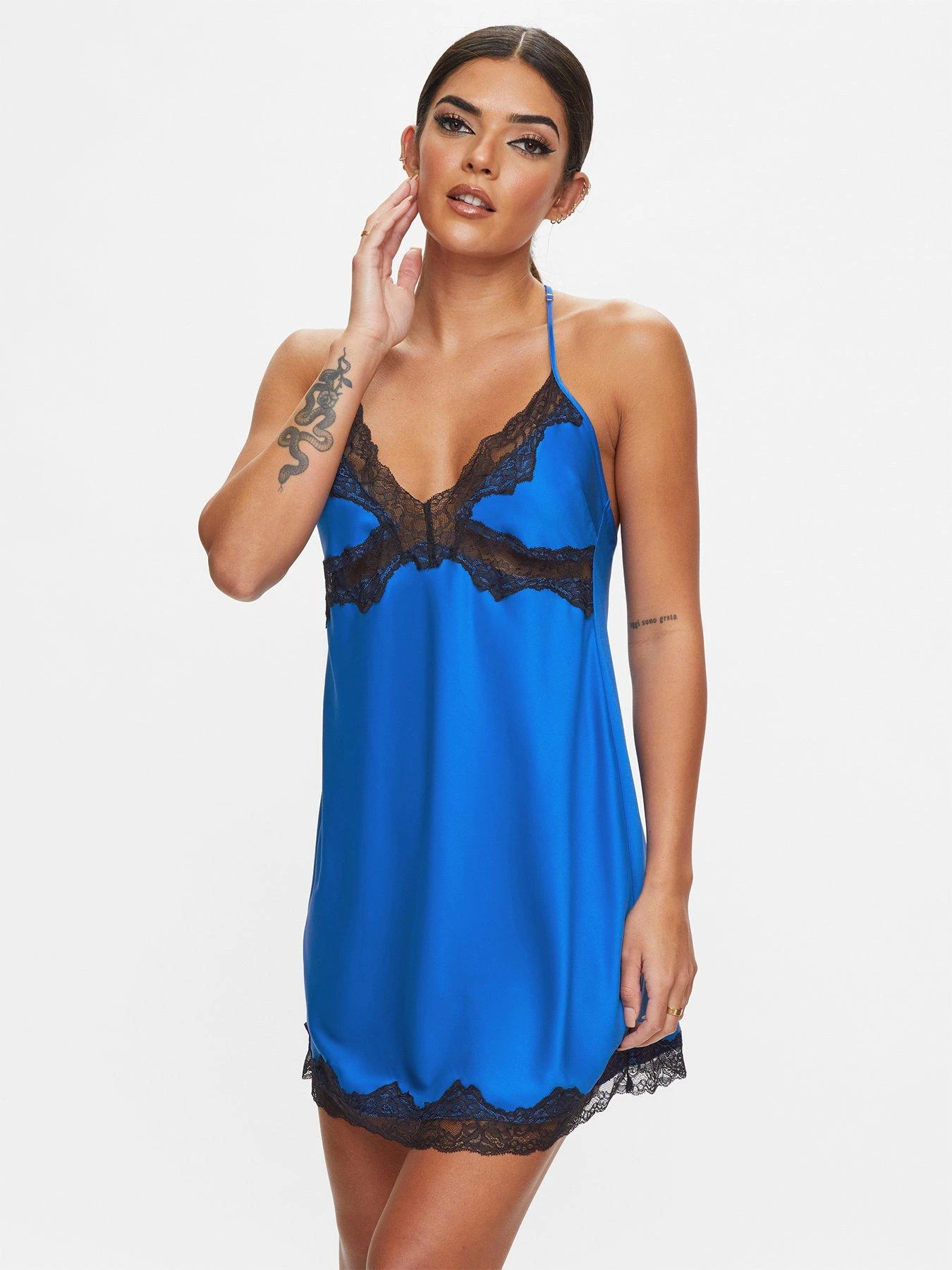 Ann Summers Celestial Chemise Blue/Black 3 Ann Summers Celestial Chemise Blue/Black
