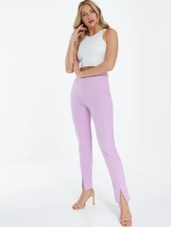 Quiz Tapered Trousers - Light Purple -RIVE IS Clothing Shop VL7QC SQ3 0000001367 LIGHT PURPLE MDo