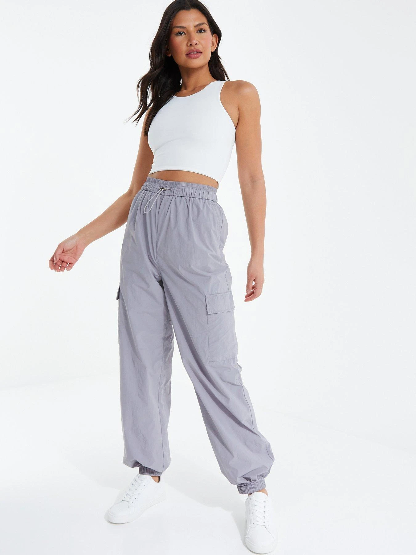 Quiz Parachute Cargo Trouser - Grey 3 Quiz Parachute Cargo Trouser - Grey
