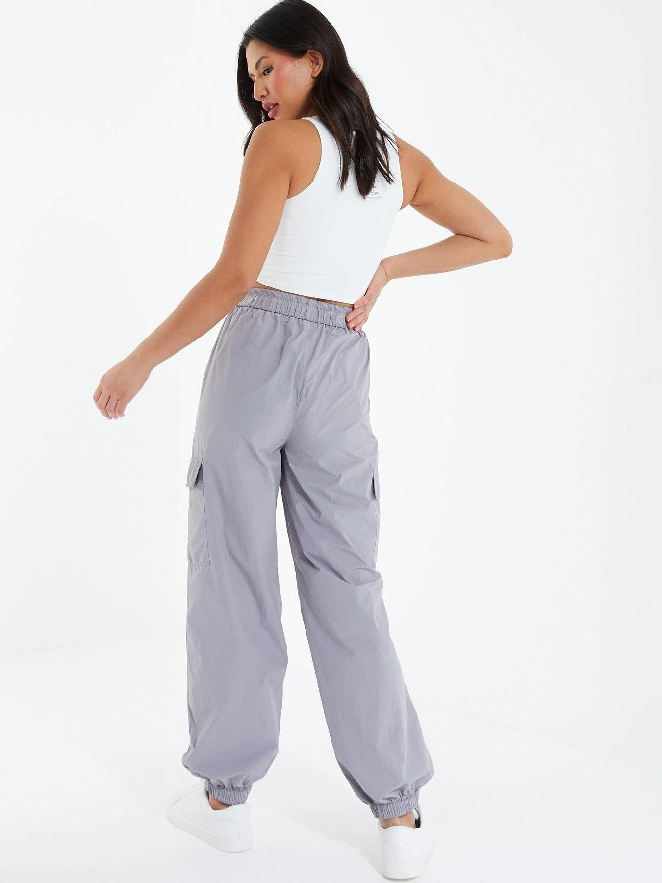 Quiz Parachute Cargo Trouser - Grey 4 Quiz Parachute Cargo Trouser - Grey - Image 2