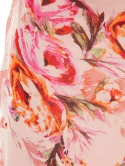 Quiz Floral Tie Back Bodycon Midaxi Dress -RIVE IS Clothing Shop VLDNM SQ6 0000000367 LIGHT PINK MDd2