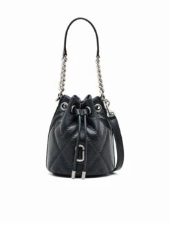 MARC JACOBS The Quilted Bucket Bag - Black 