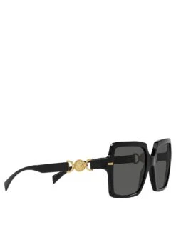 VERSACE Square Acetate Sunglasses - Black -RIVE IS Clothing Shop VLGJG SQ4 0000000004 BLACK SLf