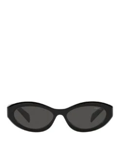 Prada Irregular Acetate Sunglasses - Black -RIVE IS Clothing Shop VLGL7 SQ4 0000000004 BLACK SLf