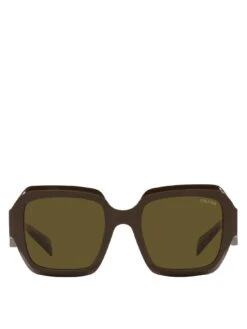Prada Pillow Acetate Sunglasses - Loden -RIVE IS Clothing Shop VLGTO SQ4 0000000143 BROWN SLf