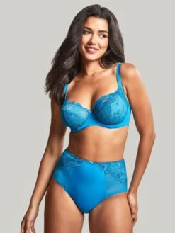 Panache Rocha Low Front Balconnet Bra - Blue