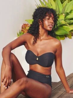 Panache Marianna Bandeau Bikini - Black