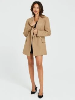Michelle Keegan Ultimate Clean Oversized Blazer - Camel -RIVE IS Clothing Shop VLIRL SQ3 0000001343 LIGHT BEIGE MDo