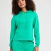 PIECES Chilli Long Sleeve Hoodie - Green