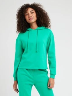 PIECES Chilli Long Sleeve Hoodie - Green