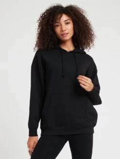 PIECES Chilli Long Sleeve Oversized Hoodie - Black