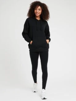 PIECES Chilli Long Sleeve Oversized Hoodie - Black -RIVE IS Clothing Shop VLKHJ SQ3 0000000004 BLACK MDo