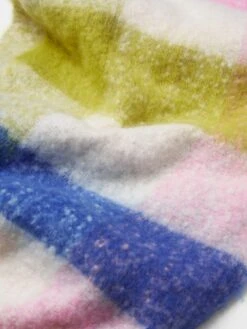 FatFace Bright Mid Weight Check Scarf - Multi Colour -RIVE IS Clothing Shop VLKI7 SQ3 0000000029 MULTI SLd