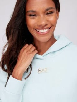 EA7 Emporio Armani EA7 Micro Logo Hoodie - Green -RIVE IS Clothing Shop VLVXK SQ4 0000000047 GREEN MDd