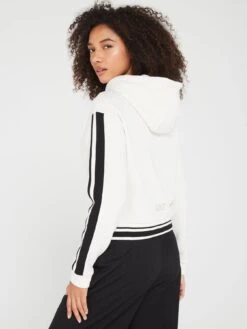 EA7 Emporio Armani EA7 Varsity Logo Hoodie - Cream -RIVE IS Clothing Shop VLVXL SQ2 0000000067 CREAM MDb