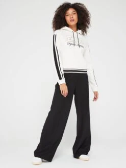 EA7 Emporio Armani EA7 Varsity Logo Hoodie - Cream -RIVE IS Clothing Shop VLVXL SQ3 0000000067 CREAM MDo