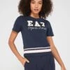EA7 Emporio Armani EA7 Varisty Logo T-Shirt - Navy -RIVE IS Clothing Shop VLVXN SQ1 0000000048 NAVY MDf