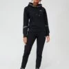 EA7 Emporio Armani EA7 Gold Logo Hoodie Tracksuit - Black