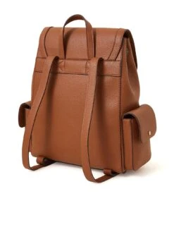 Accessorize Multi Pocket Laptop Backpack -RIVE IS Clothing Shop VLY58 SQ3 0000000143 BROWN SLa