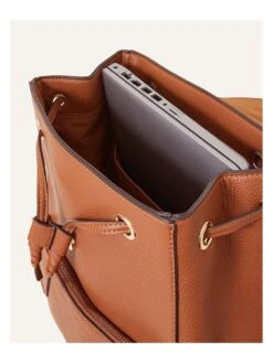 Accessorize Multi Pocket Laptop Backpack -RIVE IS Clothing Shop VLY58 SQ4 0000000143 BROWN SLd
