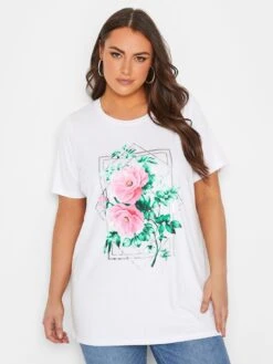 Yours Foil Printed T-shirt - White