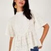 Monsoon Shiffley Detail Top - White -RIVE IS Clothing Shop VM0HL SQ1 0000000013 WHITE MDf