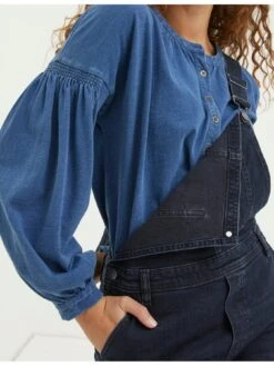 FatFace Keira Indigo Henley Top - Blue -RIVE IS Clothing Shop VM0XU SQ4 0000000020 BLUE MDd