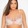 Yours Jacquard & Lace Non Pad Uw Bra