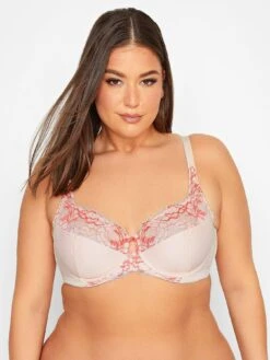 Yours Jacquard & Lace Non Pad Uw Bra