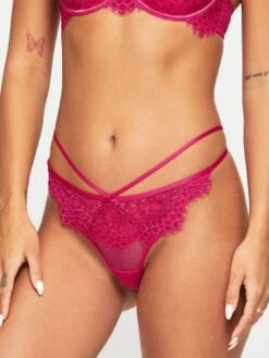 Ann Summers Knickers Sweet Serenade Thong -RIVE IS Clothing Shop VM2JQ SQ4 0000000368 BRIGHT PINK MDd