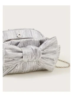 Monsoon Silver Bow Bag -RIVE IS Clothing Shop VM6V4 SQ4 0000000035 SILVER SLd