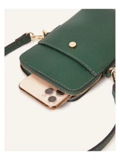 Accessorize Zip Phone Bag -RIVE IS Clothing Shop VM6W5 SQ4 0000000047 GREEN SLd