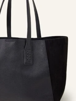 Accessorize Leather Stitch Detail Tote Bag -RIVE IS Clothing Shop VM6XS SQ4 0000000004 BLACK SLd