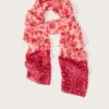 Monsoon Animal Print Silk Scarf -RIVE IS Clothing Shop VM7BT SQ1 0000000063 PINK SLf