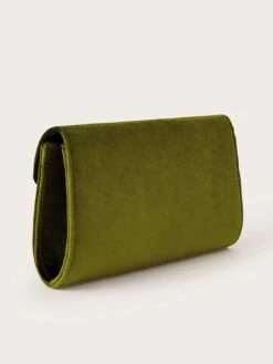Monsoon Velvet Bow Bag -RIVE IS Clothing Shop VM7DX SQ3 0000000047 GREEN SLa