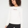 Armani Exchange Colour Logo Sweat - Cream