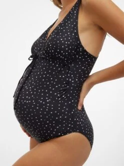 Mamalicious Maternity Polka Dot Swimsuit - Black -RIVE IS Clothing Shop VMCRE SQ4 0000000004 BLACK MDd