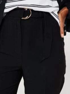 V By Very Belt Detail Formal Trouser - Black -RIVE IS Clothing Shop VMCRZ SQ4 0000000004 BLACK MDd