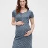 Mamalicious Maternity Mira Star Jersey Night Dress - Grey