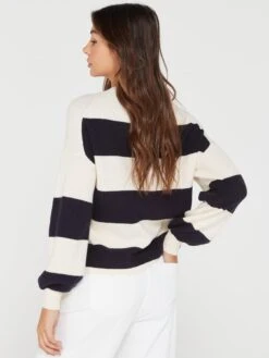 Only Atia Stripe Knit Jumper - Black/White -RIVE IS Clothing Shop VMDCC SQ2 0000000029 MULTI MDb