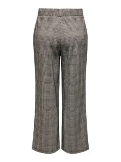 Only Sania Wide Leg Jacquard Trouser - Grey -RIVE IS Clothing Shop VMDCI SQ6 0000000143 BROWN MDd2