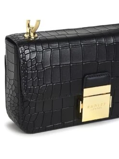 Radley Hanley Close - Faux Croc Across-body -RIVE IS Clothing Shop VMDYH SQ4 0000000004 BLACK SLd
