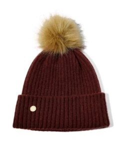 Katie Loxton Knitted Hat - Cacao