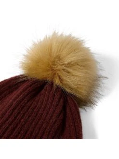 Katie Loxton Knitted Hat - Cacao -RIVE IS Clothing Shop VME23 SQ3 0000000143 BROWN SLd