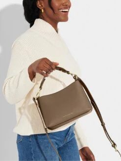 Katie Loxton Evie Crossbody Bag - Mink -RIVE IS Clothing Shop VME5X SQ4 0000000143 BROWN SLd