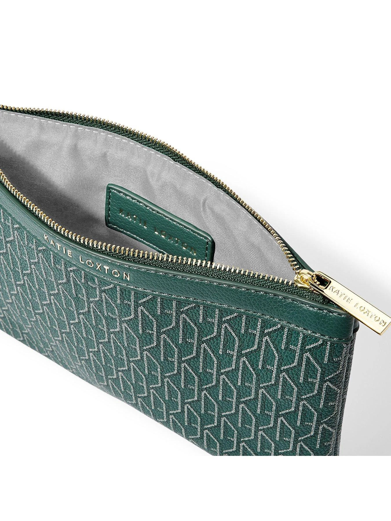 Katie Loxton Signature Pouch - Teal Green 4 Katie Loxton Signature Pouch - Teal Green - Image 2
