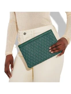 Katie Loxton Signature Pouch - Teal Green 10 Katie Loxton Signature Pouch - Teal Green -RIVE IS Clothing Shop VME6B SQ4 0000000047 GREEN SLd1