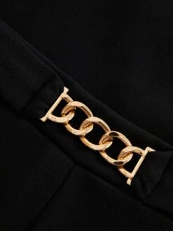 Quiz Black Split Hem Trousers -RIVE IS Clothing Shop VMLV3 SQ6 0000000004 BLACK MDd2