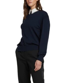 Ted Baker Penniii Mockable Sweater With Shirt Collar