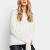 Long Tall Sally Ivory Cable Knit Jumper